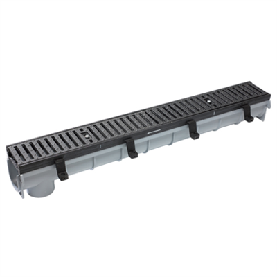 Immagine per Dead Level® D - Pre-Sloped Polypropylene Trench Drain System with Ductile Iron Frame