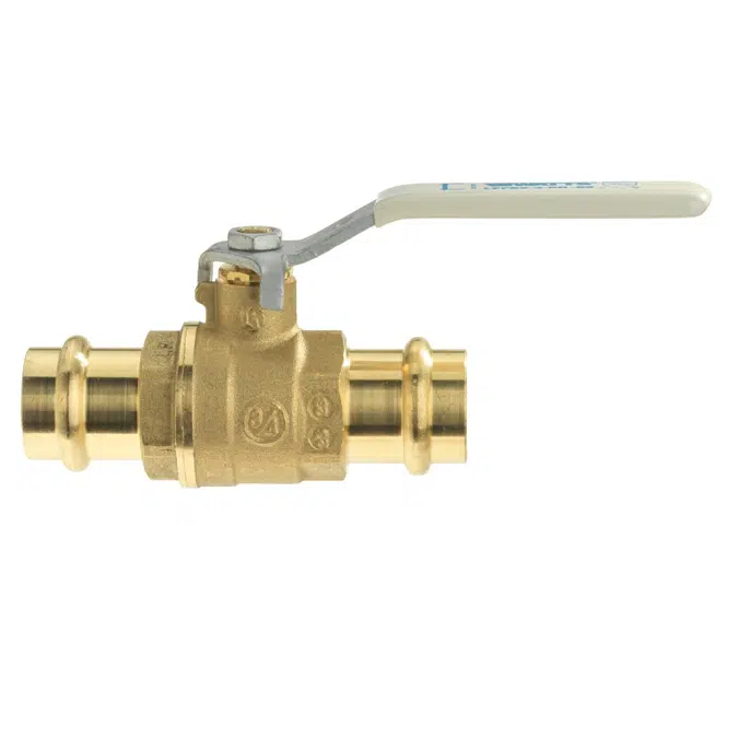 Lead Free* 2-Piece, Full Port, Brass Ball Valves with Integral Press Fitting End Connections, SS Ball and Stem - LFFBV-3-PR-SS