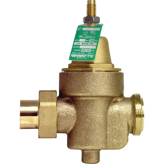Lead Free* Water Pressure Reducing Valves, Sizes: 1/2 ‒ 1 IN - LFN55B-M1