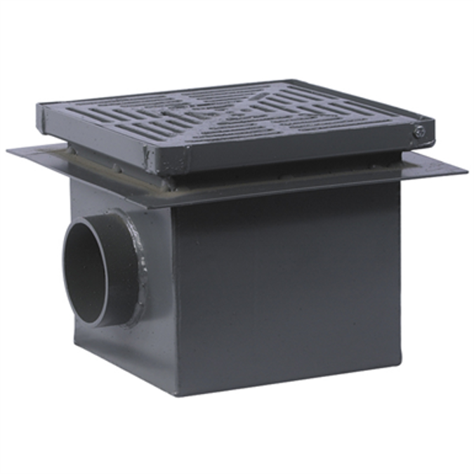 Side Outlet Area Drain with Hinged Grate - FD-430