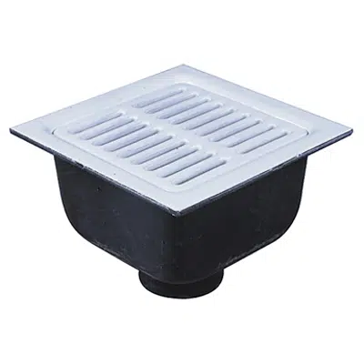 bild för 12 in.  Square x 6 in.  Deep Sanitary Floor Sink - FS-730