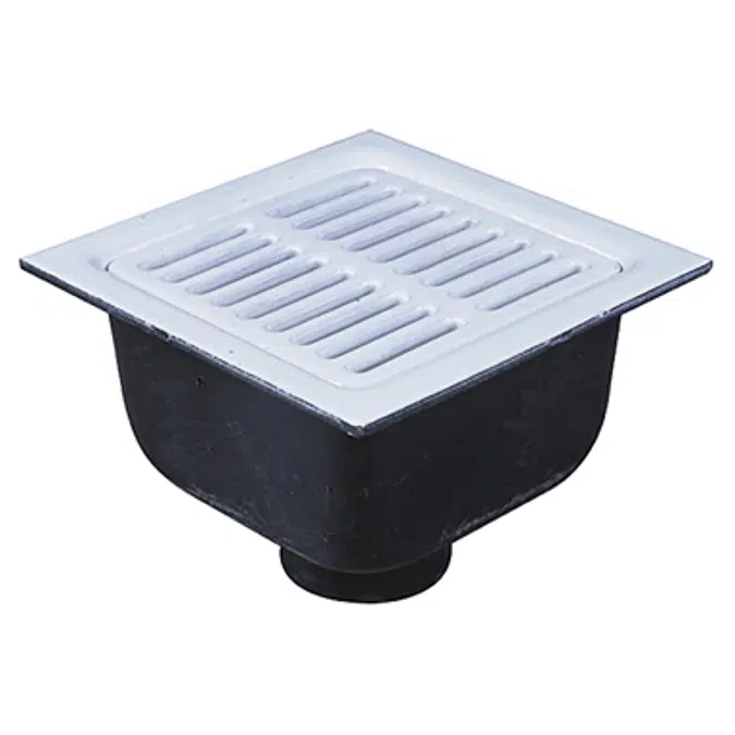 12 in.  Square x 6 in.  Deep Sanitary Floor Sink - FS-730