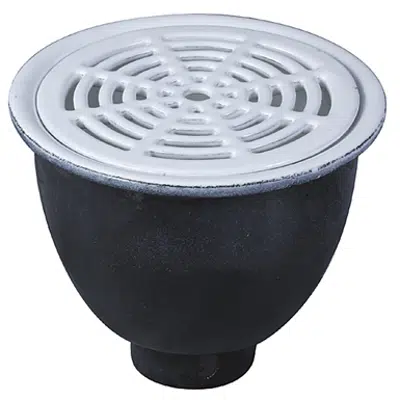 Obrázek pro 12 in.  Round x 8 in.  Deep Sanitary Floor Sink - FS-760