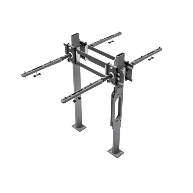 BIM objects Free download! Back to Back Floor Mounted Concealed Arm