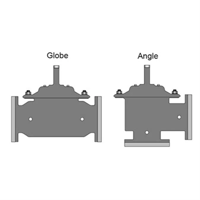 BIM objects Free download! Single Chamber Control Valve Full Port