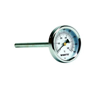 Image for Chimney-Mount, Center, Back-Entry Bimetal Thermometer - TBC