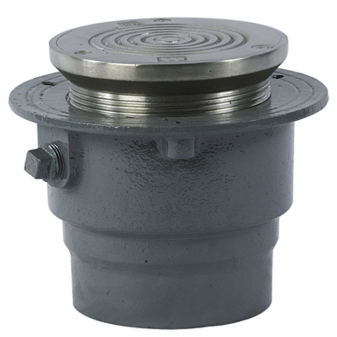 BIM objects Free download! Adjustable Floor Cleanout with Round