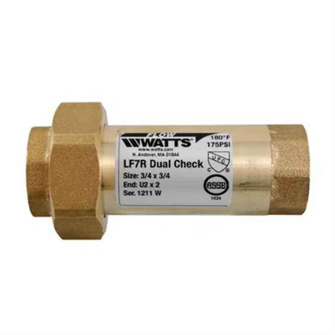 Lead Free* Brass Dual Check Valves - LF7R