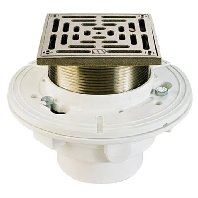 PVC/ABS Floor Drain with Square Strainer - FD-7-SQ