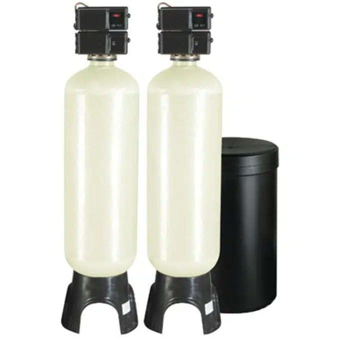 Meter Demand Duplex Alternating Water Softeners for Hardness Reduction - PWS30-2