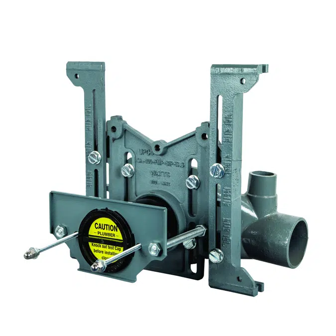 QT QuickTurn™ Single Horizontal Carrier for Floor Mounted Back Outlet Bowl - QT-101-LR-BF