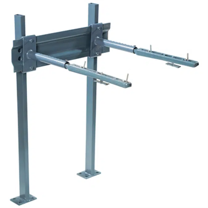 Floor Mounted Concealed Arm Track Lavatory Carrier - TCA-411