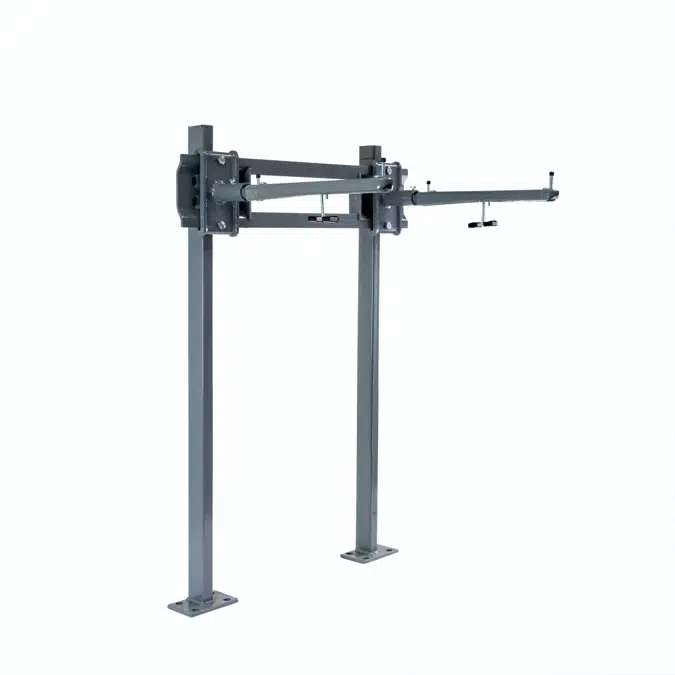 Floor Mounted Concealed Arm Track Lavatory Carrier - TCA-411