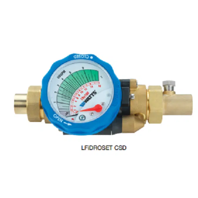 Lead Free* Flow Measurement and Balancing Valve for Hydronic Systems - LF iDROSET CSD