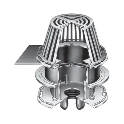 Image for Large Area Roof Drain with Sump Receiver, Fixed Extension, and Deck Clamp - RD-100-BVD