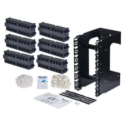 Image for 10GX REVConnect Wall-Mount Termination Kit Jack, 96-port