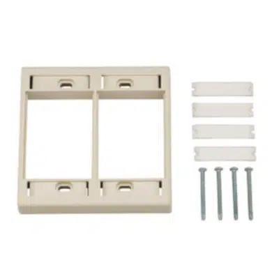 Image pour MediaFlex Angled Edge Faceplates, Double-Gang