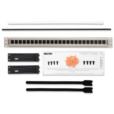 kép a termékről - 10GX KeyConnect Patch Panels (Flat, w/Jacks), 24-port, 1U