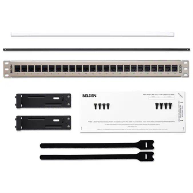 10GX KeyConnect Coupler Patch Panel (Flat), 24-port, 1U