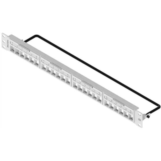 BIM objects - Free download! REVConnect Patch Panel, 24-port, 1U, White ...