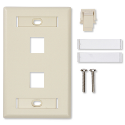 Image for KeyConnect Single-Gang Faceplates, 1-port