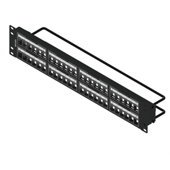 REVConnect Patch Panel, 48-port, 2U, Black