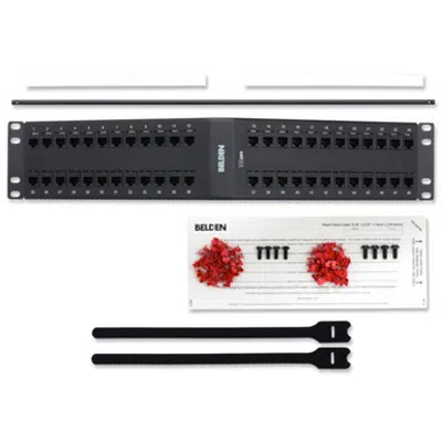 Image for CAT 5E Angled Patch Panel (Jacks), 48-port, 2U