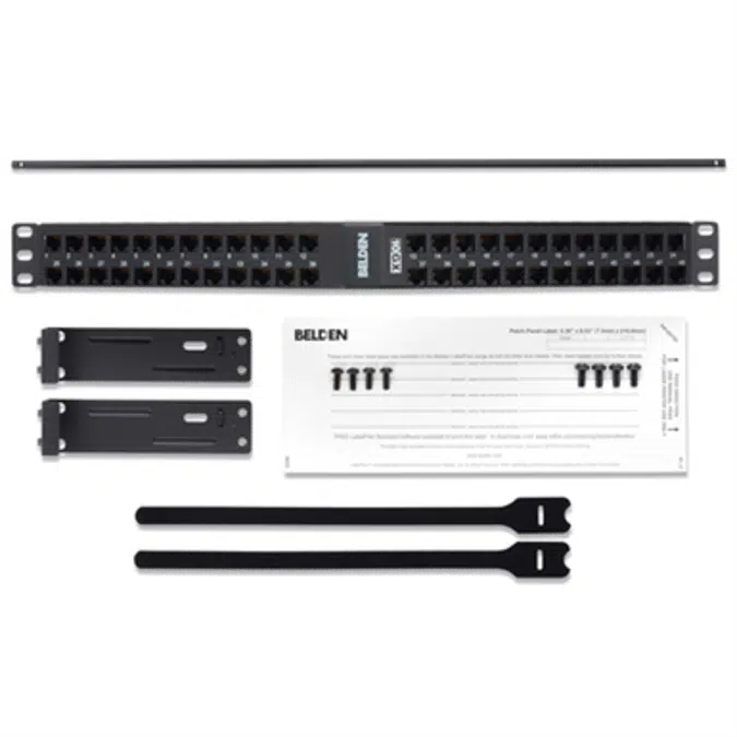 10GX KeyConnect Coupler Patch Panel (Angled), 48-port, 1U