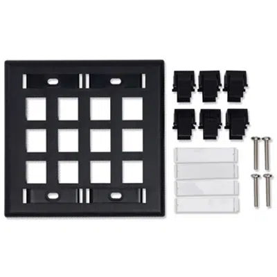 Зображення для KeyConnect Double-Gang Faceplates, 6-port