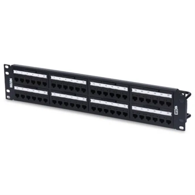 10GX REVConnect Patch Panel (Preloaded), 48-port, 2U, White