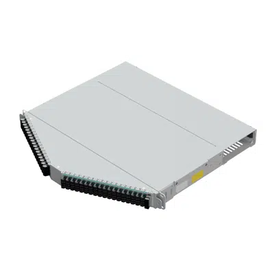 XHD 1U Angled Patch Panel 76P Pre-Term OM4 ALT (White)图像
