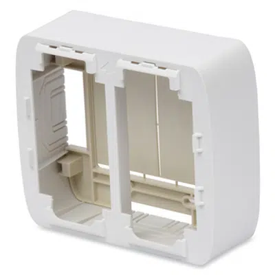 Зображення для MediaFlex Rounded Edge Surface Adapter Boxes, Double-Gang