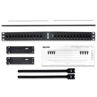 Obrázek pro CAT 6 KeyConnect Coupler Patch Panel (Angled), 24-port, 1U
