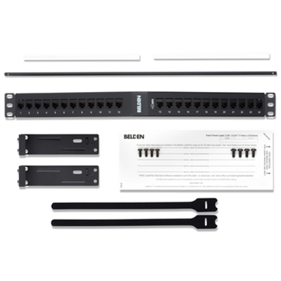 Image for CAT 6 KeyConnect Coupler Patch Panel (Angled), 24-port, 1U