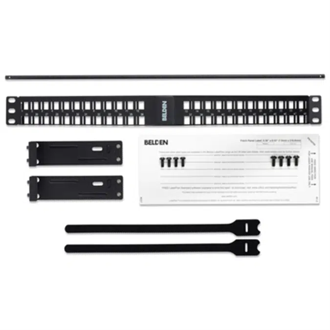 KeyConnect Angled Patch Panel, 48-port, 1U