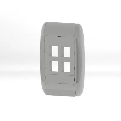 BIM objects - Free download! MediaFlex Rounded Edge Faceplate Kits, 2 ...