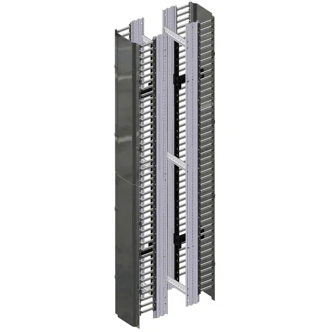 Double-Sided High Density Vertical Cable Managers with Doors