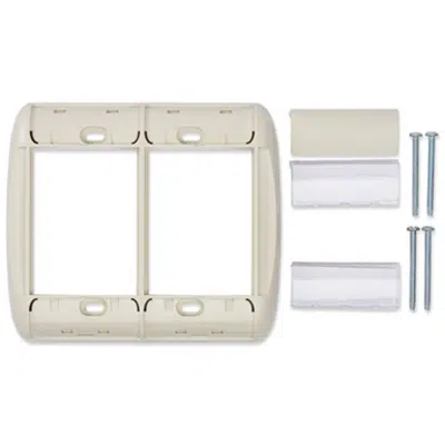 Image for MediaFlex Rounded Edge Faceplates, Double-Gang