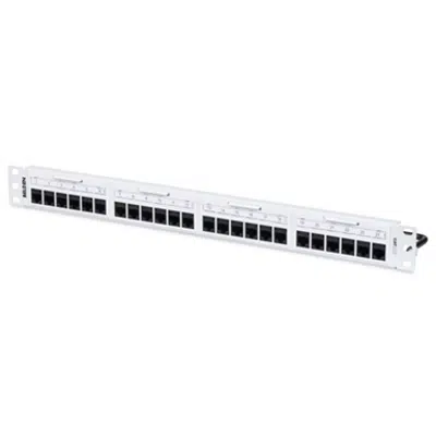 imagen para CAT 5E REVConnect Patch Panel (Preloaded), 24-port, 1U, Black