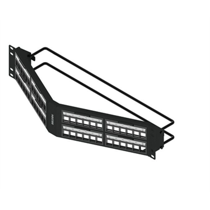 BIM objects - Free download! REVConnect Angled Patch Panel , 48-port ...