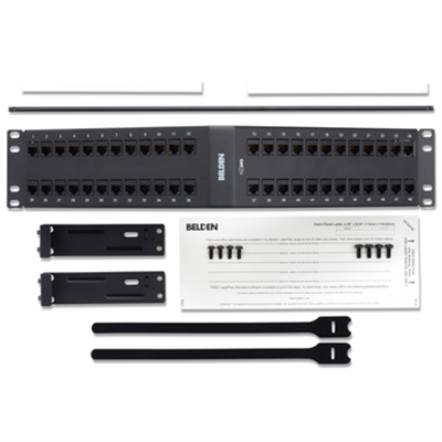 Image for CAT 6 KeyConnect Coupler Patch Panel (Angled), 48-port, 2U