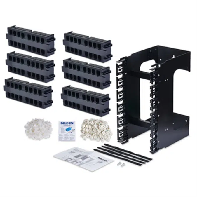 10GX REVConnect Wall-Mount Termination Kit Coupler, 96-port