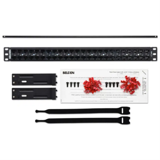 CAT 6 UHD Patch Panel (Jacks), 48-port, 1U