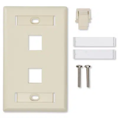 KeyConnect Single-Gang Faceplates, 4-port 이미지