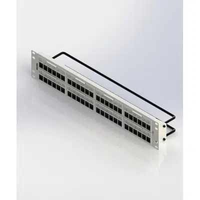 imagen para CAT 5E REVConnect Patch Panel (Preloaded), 48-port, 2U, White