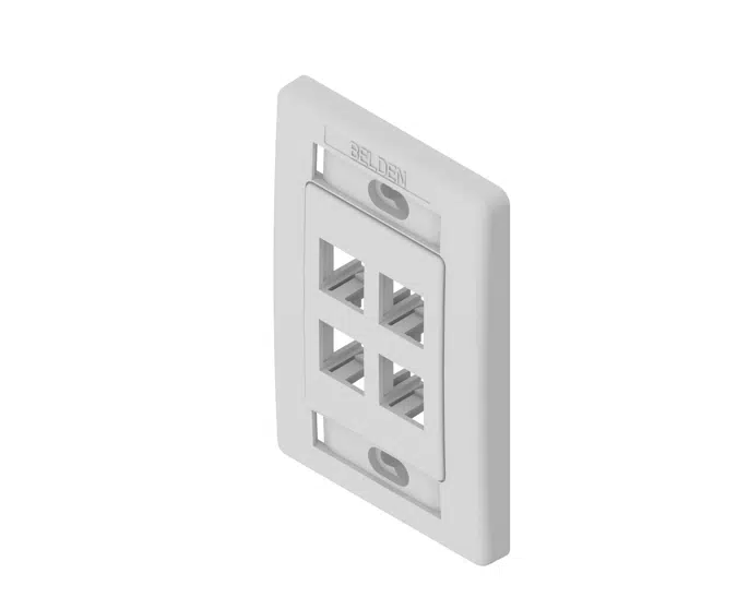 BIM-objecten – gratis downloaden! MDVO Single-Gang Faceplates ...