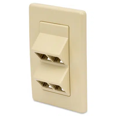 imagen para MDVO Angled Entry Faceplates, 4-port