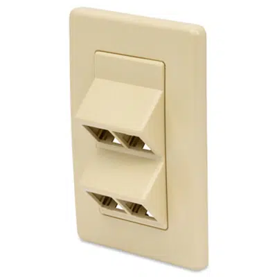 Image for MDVO Angled Entry Faceplates, 4-port