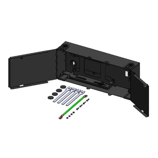 ECX Wall Mount Panel, 2-Module, Black, Empty