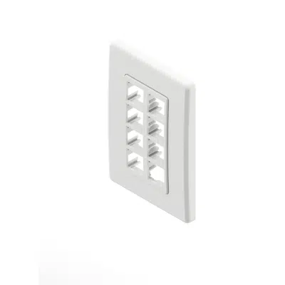 Image for MDVO Single-Gang Faceplates, 8-port